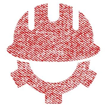 Development Helmet Fabric Textured Icon Stock Illustration