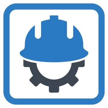 Development Helmet Flat Vector Icon 库存插图