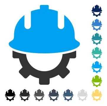 Development Helmet Vector Icon Illustrazione stock