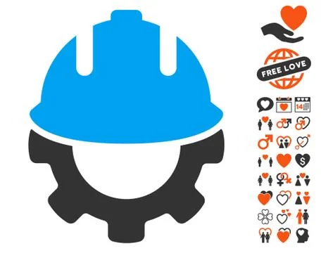 Development Icon with Love Bonus Illustrazione stock