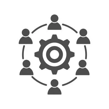 Development interacting communication meeting icon Stock Illustration