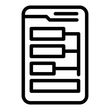 Development interface icon, outline style Stock Illustration