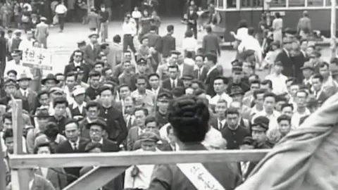Development of Japan after the war. Supervised by the USA (23) Stock-Footage 237861018