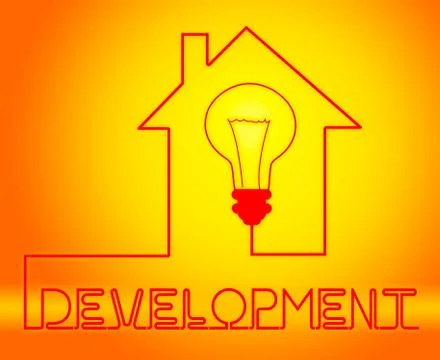 Development Light Means Growth Progress And Evolution Stock Illustration
