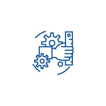 Development line icon concept. Development flat vector symbol, sign, outline Stock Illustration