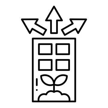 Development Line Icon Stock Illustration