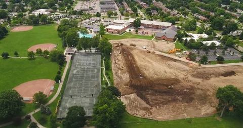 Development at a local school Stock Footage 106798117