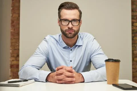 Development manager ready to listen to your ideas Stock Photos