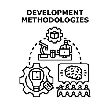 Development methodologies for innovative business process planning Stock Illustration
