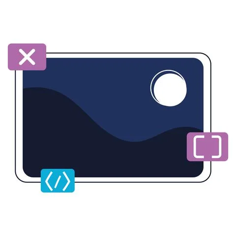 Development mobile app Illustrazione stock