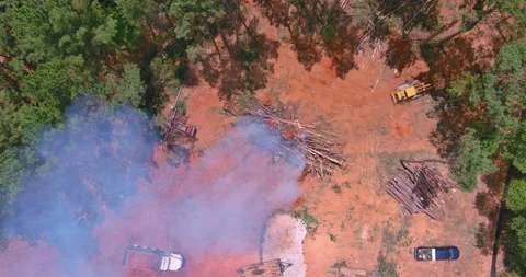 Development of a new plot of land for the construction of a new building using Stock Footage 208060566