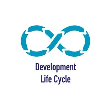 Development Operations and Life Cycle - DevOps Icon Stock Illustration