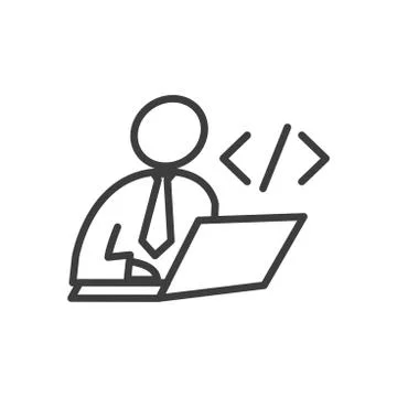 Development Operations and Life Cycle - DevOps Icon Stock Illustration