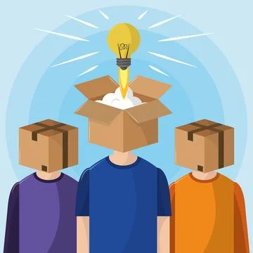 Development of people unique Stock Illustration