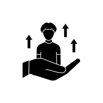 Development of personal skills olor line icon. Children learning. Stock Illustration