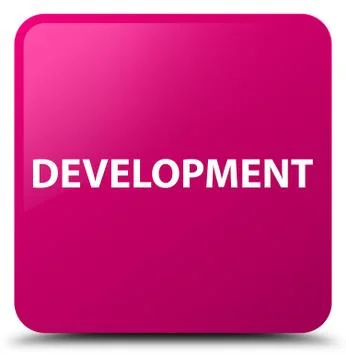 Development pink square button Illustrazione stock