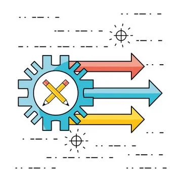 Development process and social teamwork data 库存插图
