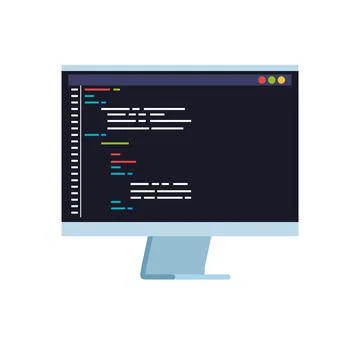 Development programming in computer Stock Illustration