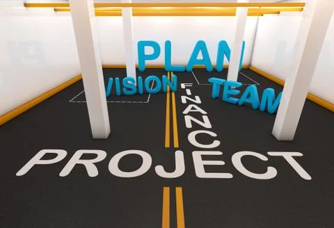 Development project Illustrazione stock