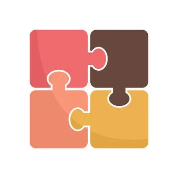 Development puzzle icon flat isolated vector イラスト素材
