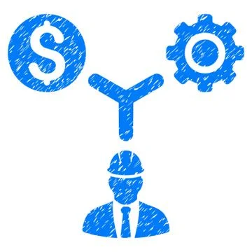 Development Relations Grainy Texture Icon 스톡 일러스트