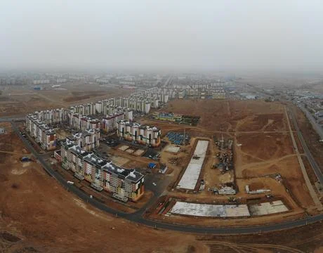 Development of a residential quarter Stock Photos