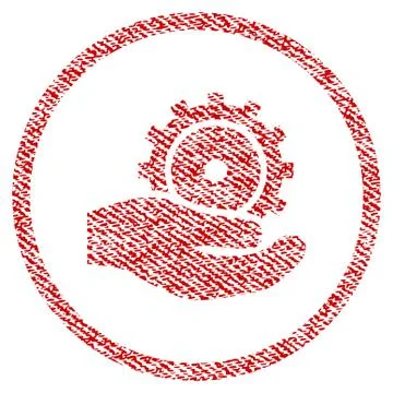 Development Service Fabric Textured Icon Illustrazione stock