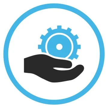 Development Service Flat Vector Icon 스톡 일러스트