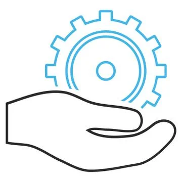 Development Service Outline Vector Icon 스톡 일러스트