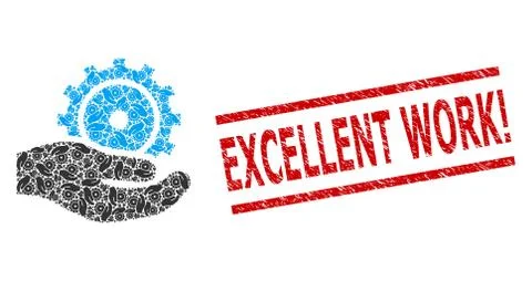 Development Service Recursive Collage of Development Service Items and Distress イラスト素材