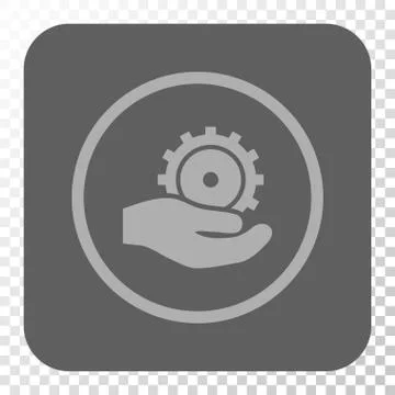 Development Service Rounded Square Button Stockillustratie