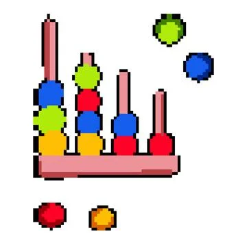 Development shape sorter pixel art vector illustration イラスト素材