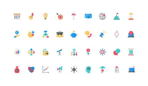 Development strategy for enterprise, startup project, corporate company color Stock Illustration