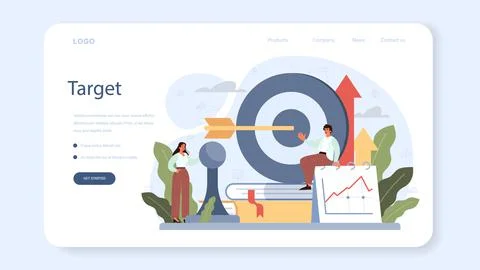 Development strategy web banner or landing page. Business planning. 스톡 일러스트