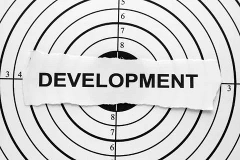 Development target Illustrazione stock