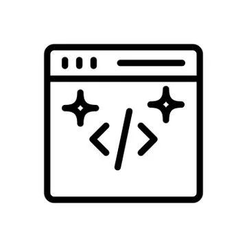 Development thin line icon 스톡 일러스트