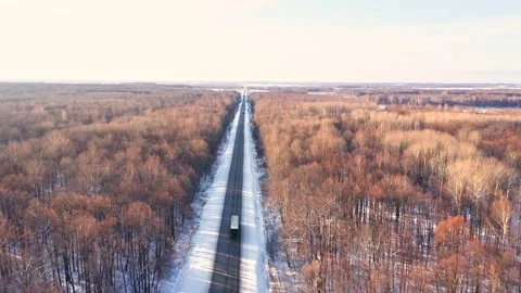 Development of transport infrastructure in the region. Movement of freight Stock Footage 165382866