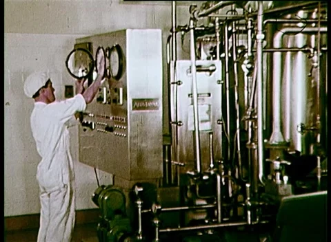 THE DEVELOPMENT OF UHT MILK (1965) Stock Footage 159125453