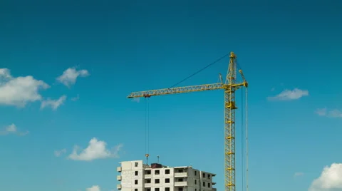 Development under clouds time lapse Stock Footage 43164963