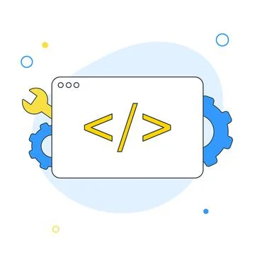 Development vector icon. Web Development concept. Website coding, Web page Stock-Illustration