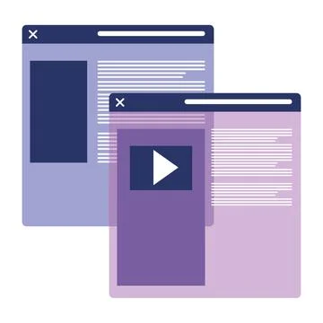 Development web programming Illustrazione stock