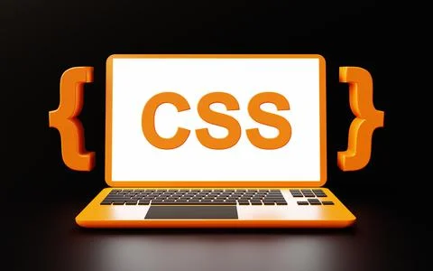 Development of a web site with css code and creation of a style sheet to impr Stock Illustration