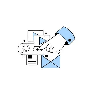 Development of website and application Stock Illustration