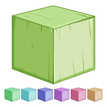Development wooden blocks cartoon vector graphic Stock Illustration