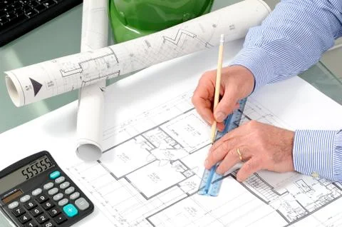 Development work on a residential construction project Stock-Fotos