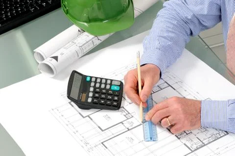Development work on a residential construction project Stock Photos