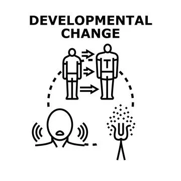 Developmental change concept vector illustration Stock Illustration