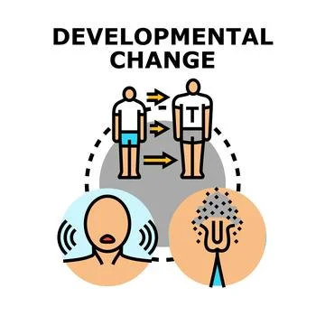 Developmental change concept vector illustration Stock Illustration