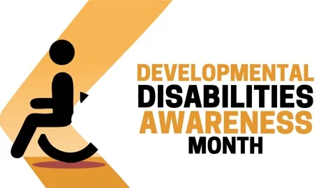 Developmental disabilities awareness month for better health 스톡 동영상 344353641