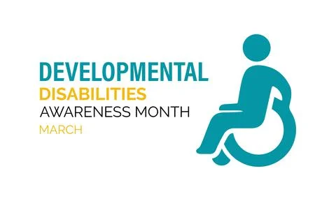 Developmental Disabilities awareness month is observed every year in March Stock Illustration